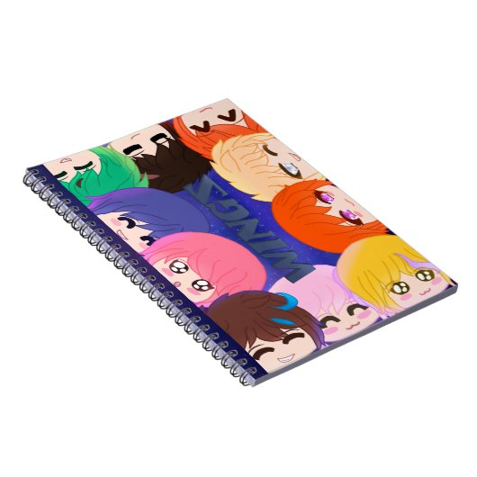 Chibi Wingz Spiral Foto Notebook Notizblock (Rechte Seite)