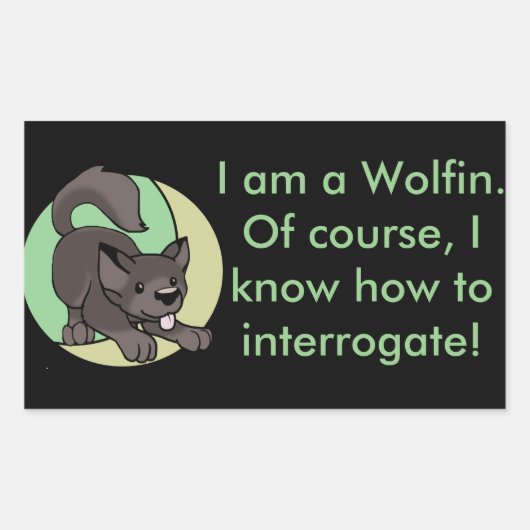 Chibi Wolf Sticker (Vorderseite)