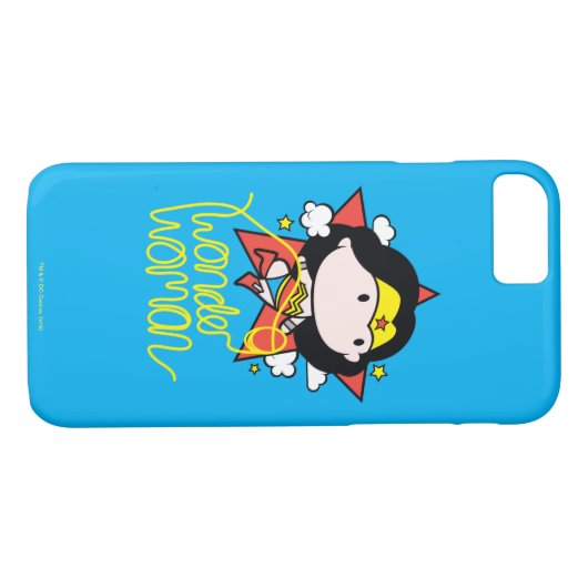 Chibi Wonder Frau fliegt mit Lasso Case-Mate iPhone Hülle (Rückseite (Horizontal))