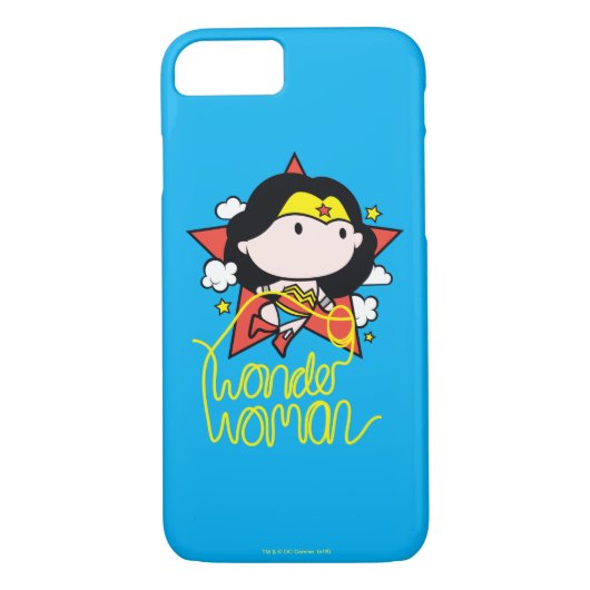 Chibi Wonder Frau fliegt mit Lasso Case-Mate iPhone Hülle (Rückseite)