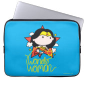 Chibi Wonder Frau fliegt mit Lasso Laptopschutzhülle (Vorderseite)