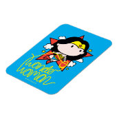 Chibi Wonder Frau fliegt mit Lasso Magnet (Linke Seite)