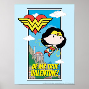 Chibi Wonder Woman - Erzähl mir die Wahrheit Valen Poster