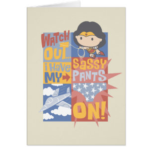 Chibi Wonder Woman Ich habe meine freche Hose an