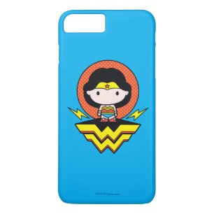 Chibi Wonder Woman mit Polka Docks und Logo Case-Mate iPhone Hülle