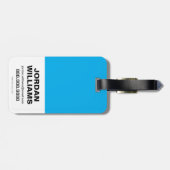 Chibi Wonder Woman mit Polka Docks und Logo Gepäckanhänger (Rückseite horizontal)