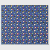 Chibi Wonder Woman, Superman und Batman Pattern Geschenkpapier (Flach)