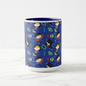 Chibi Wonder Woman, Superman und Batman Pattern Tasse (Zentrum)
