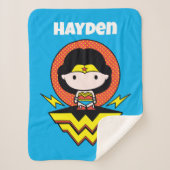 Chibi Wonder Woman With Polka Dots and Logo Sherpadecke (Vorderseite)