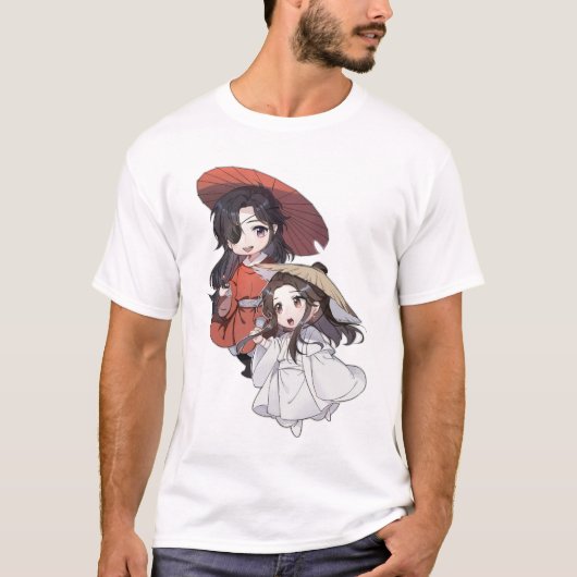 Chibi Xie Lian & Hua Cheng T-Shirt (Vorderseite)