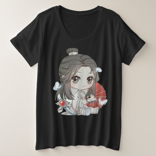 Chibi Xie Lian Tgcf Große Größe T-Shirt (Design vorne)