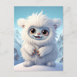 Chibi Yeti Postcard Postkarte
