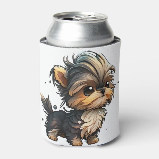 Chibi Yorkshire Terrier Dosenkühler (Kanne Vorderseite)