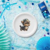 Chibi Yorkshire Terrier Pappteller (Party)