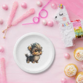Chibi Yorkshire Terrier Pappteller (Party)
