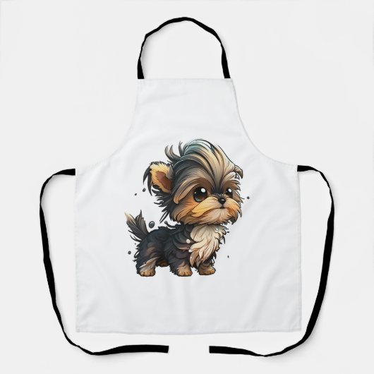 Chibi Yorkshire Terrier Schürze (Vorderseite)