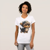 Chibi Yorkshire Terrier T-Shirt (Vorne ganz)