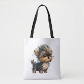Chibi Yorkshire Terrier Tasche (Vorderseite)