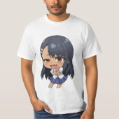 Chibi-Zeichen-Symbole aus der Nagatoro-Anime T-Shirt (Vorderseite)