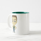 Chibi Zweifarbige Tasse (Vorderseite Links)