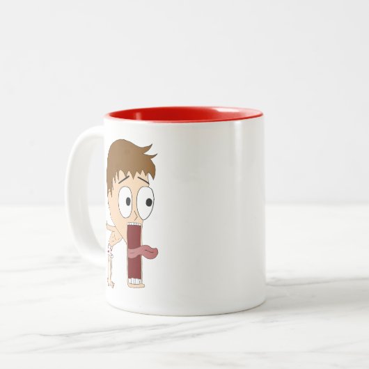 Chibi Zweifarbige Tasse (Vorderseite Links)