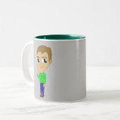 Chibi Zweifarbige Tasse (Vorderseite Links)