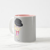 Chibi Zweifarbige Tasse (Vorderseite Links)