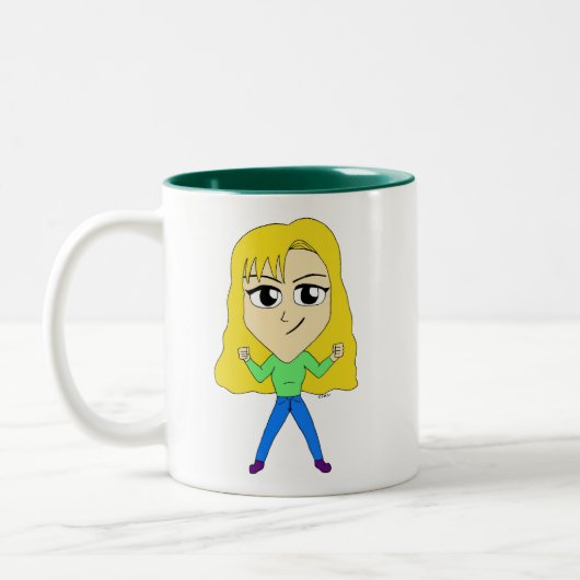 Chibi Zweifarbige Tasse (Links)