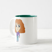 Chibi Zweifarbige Tasse (Vorderseite Links)