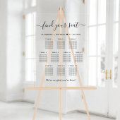 Chic 10 Table Wedding Seating Acrylschild