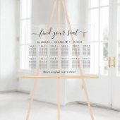 Chic 12 Table Wedding Seating Acrylschild