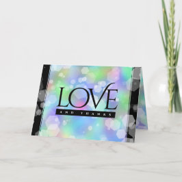 Chic 14. 24. 34. 43. Opal Wedding Jubiläum Dankeskarte