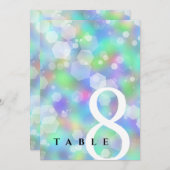 Chic 14. 24. 34. 43. Opal Wedding Jubiläum Einladung (Vorne/Hinten)