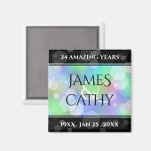 Chic 14. 24. 34. 43. Opal Wedding Jubiläum Magnet (Vorderseite/Rückseite)