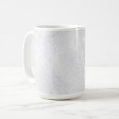 Chic 15 oz Classic Mug with White Marble Pattern Kaffeetasse (Vorderseite Links)