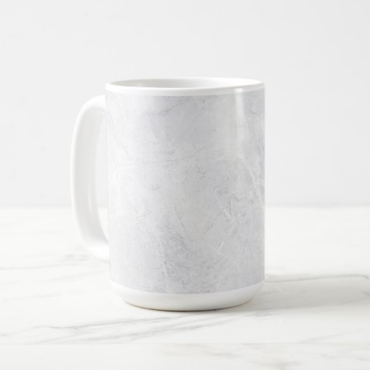 Chic 15 oz Classic Mug with White Marble Pattern Kaffeetasse (Vorderseite Links)