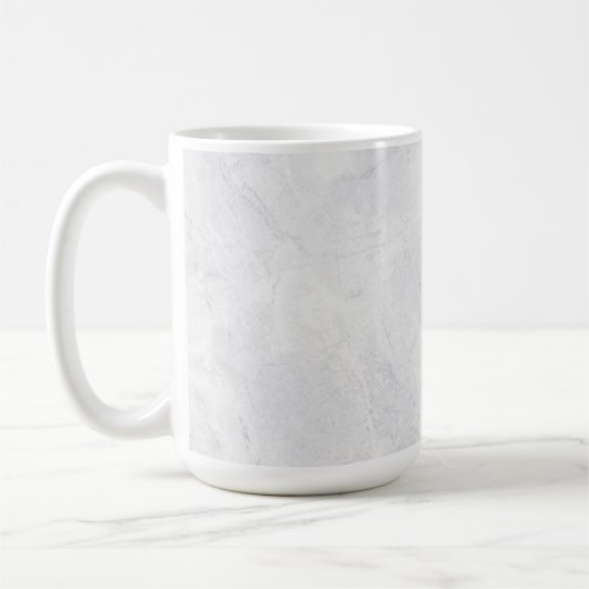 Chic 15 oz Classic Mug with White Marble Pattern Kaffeetasse (Links)