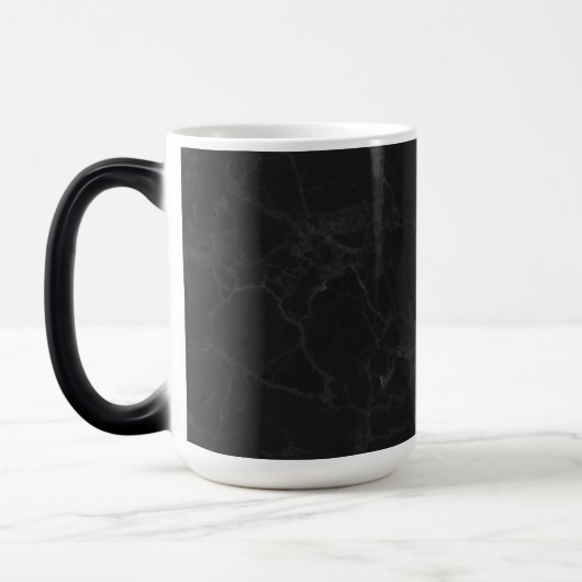 Chic 15 oz Magic Mug with Bold Black Marble Patter Verwandlungstasse (Links)