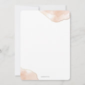 Chic 1. Communion Airy Soft pink Aquarell Einladung (Rückseite)