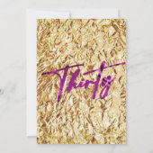 Chic 30. Geburtstag Einladung (Rückseite)