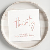 Chic 30. Geburtstag Party Servietten Mit Folie