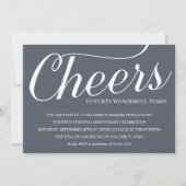 Chic 40. Hochzeitstag Party Einladung (Vorderseite)