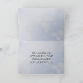 Chic 45. 51. 65. Saphire Hochzeit Jahrestag Dankeskarte (Innenseite)