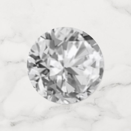 Chic 45. Geburtstag & Gemstones Konfetti (Klein Vorderseite)