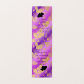 Chic 47. Amethyst Wedding Anniversary Table Cards (Innenseite Aufgefaltet)