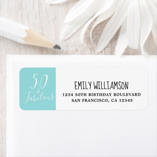 Chic 50 Fabulous Blue 50. Rücksendeadresse (Insitu)