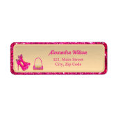 Chic 50 & Fabulous High Heels Gold Pink Glittery (Vorne)