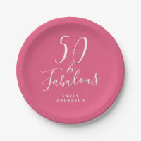 Chic 50 Fabulous Hot Pink 50. Geburtstag