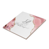 Chic 50 Fabulous Rose Gold Glitzer Typografie Fliese (Seite)