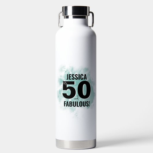 Chic 50. Geburtstag Trinkflasche (Vorderseite)